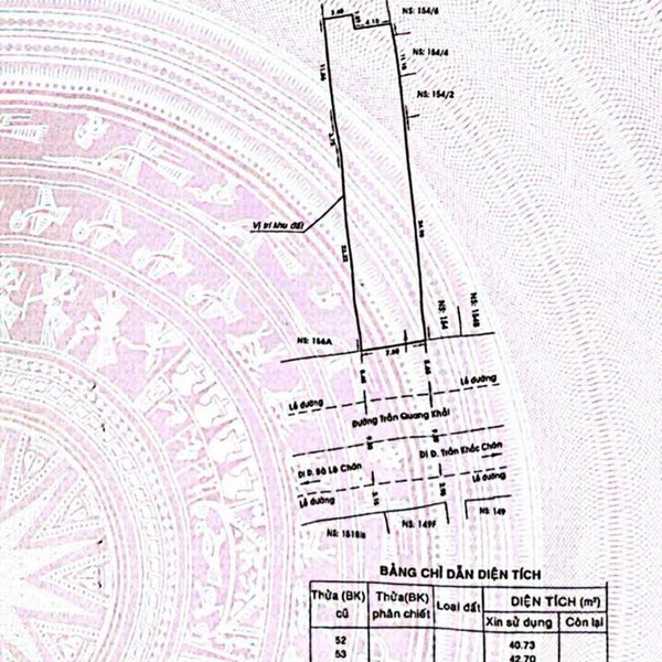 Bán nhà 156 Trần Quang Khải,  Phường Tân Định, Quận 1