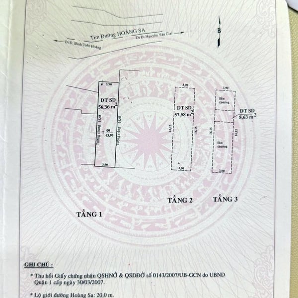 Bán nhà 109 Hoàng Sa, Phường Đa Kao, Quận 1