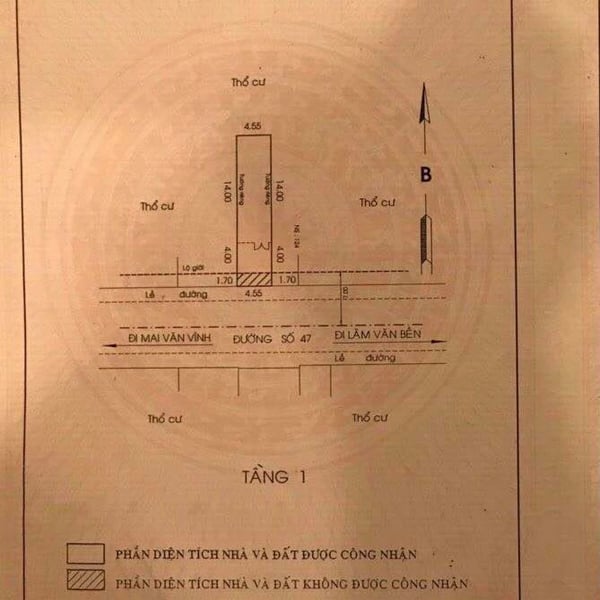 Nhà mt đường 47 tân quy , 4.55m x 20m