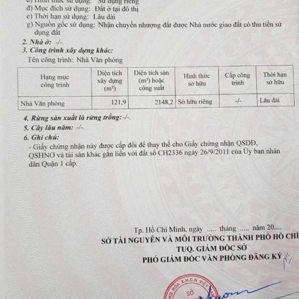 Bán toà nhà 10A Nguyễn Thị Minh Khai, P. Sài Gòn, Quận 1