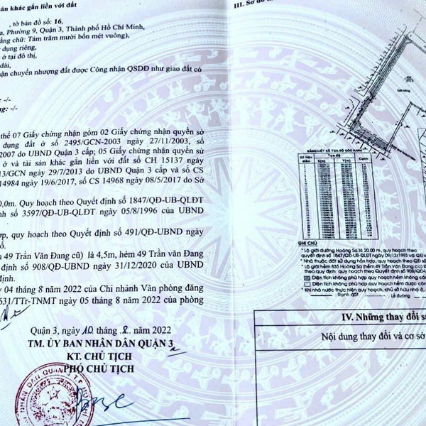 Bán đất 835 Hoàng Sa, Phường Nhiêu Lộc, Quận 3