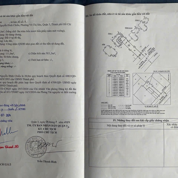 Bán nhà 144 Nguyễn Đình Chiểu, P. Xuân Hoà, Quận 3