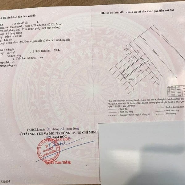 Bán nhà 97 - 99 Khánh Hội, Phường Vĩnh Hội, Quận 4