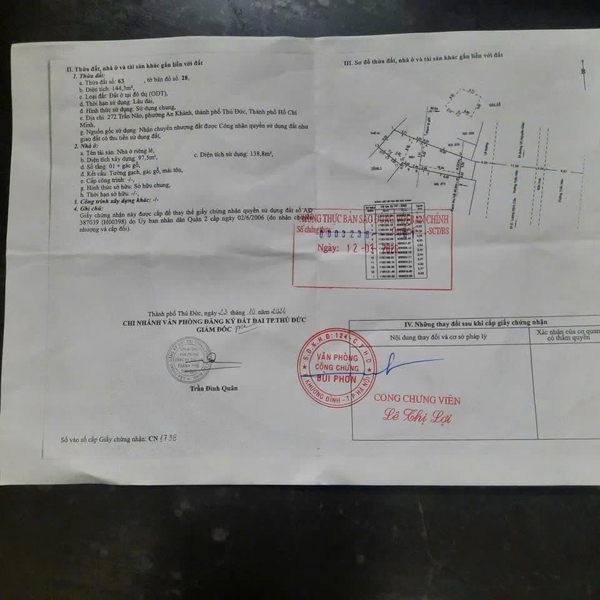 Bán nhà 272 Trần Não, P. An Khánh, Quận 2