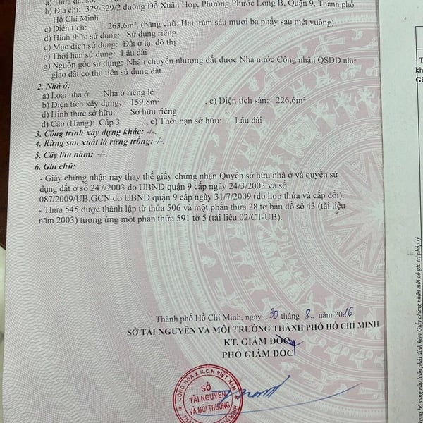 Bán nhà 331A Đỗ Xuân Hợp, P. Phước Long, TP. Thủ Đức