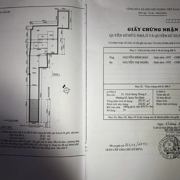 Bán nhà 708 - 710 - 712 CMT8, P. Tân Sơn Nhất, Quận Tân Bình