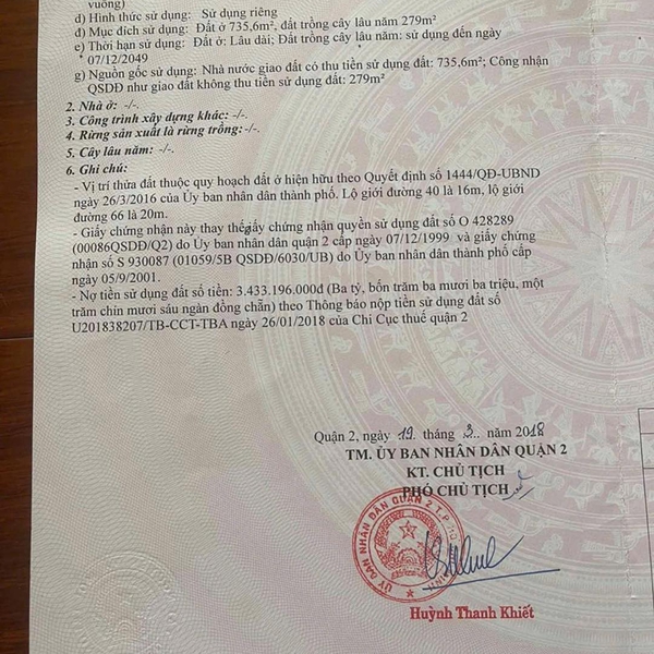 Bán nhà Thảo Điền số 40 đường số 66, Phường Thảo Điền, Quận 2