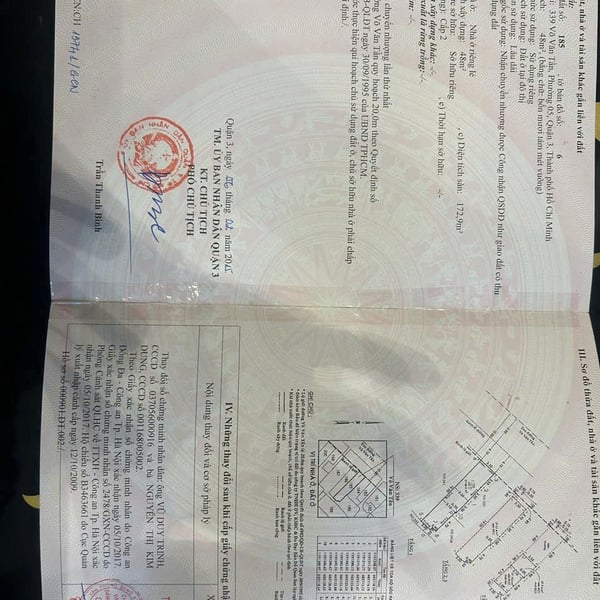 Bán nhà 335 - 337 - 339 Võ Văn Tần, P. Bàn Cờ, Quận 3