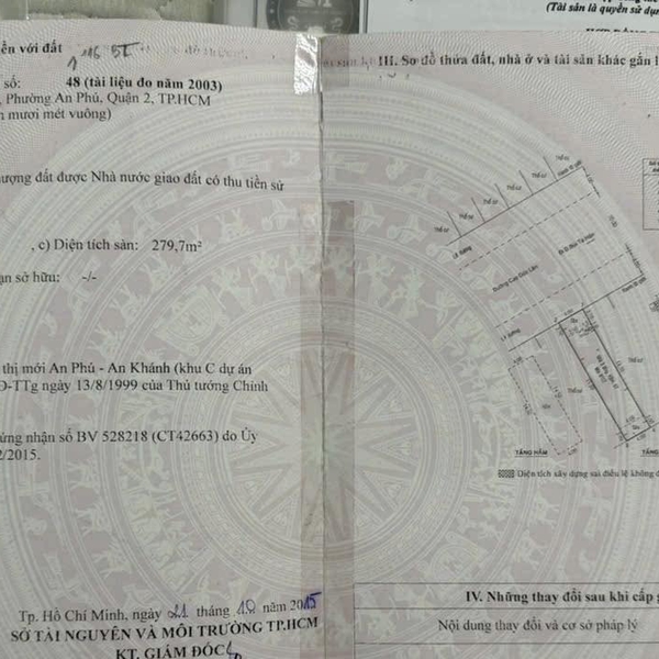 Bán nhà 17 - 19 Cao Đức Lân, P. An Phú, Quận 2