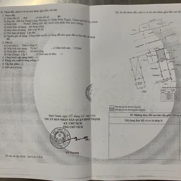 Bán nhà 434 - 436 Nơ Trang Long, P. Bình Lợi Trung, Quận Bình Thạnh