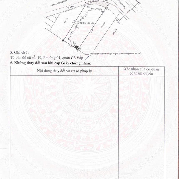 Bán toà nhà 137-139 Nguyên Hồng, P. Hạnh Thông, TP.HCM