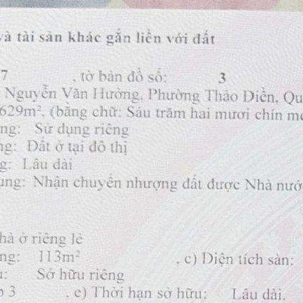 Bán biệt thự 189C1 Nguyễn Văn Hưởng, Thảo Điền, Quận 2