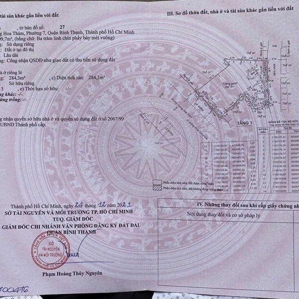 Bán đất 54 Hoàng Hoa Thám, P. Gia Định, Quận Bình Thạnh