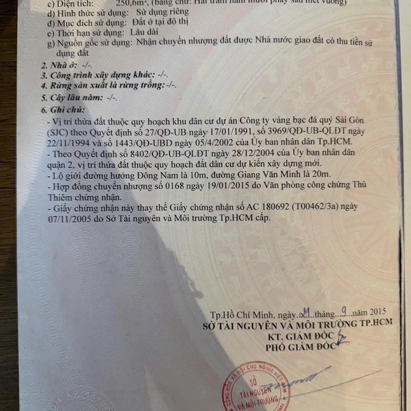 Bán biệt thự 1 - 3 Giang Văn Minh, Phường An Phú, Quận 2