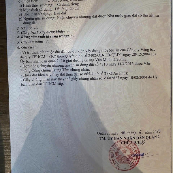 Bán biệt thự 1 - 3 Giang Văn Minh, Phường An Phú, Quận 2