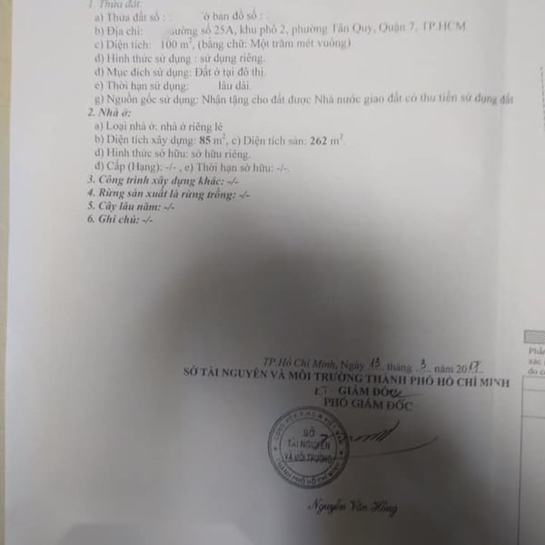 Nhà 3T hẻm xe hơi đường số Tân Quy 6.9m x 16.3m