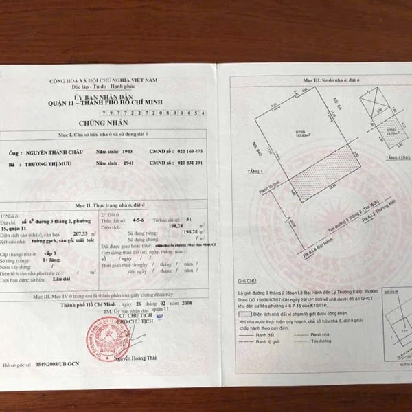 Bán nhà 6B đường 3/2, Phường Phú Thọ, Quận 11