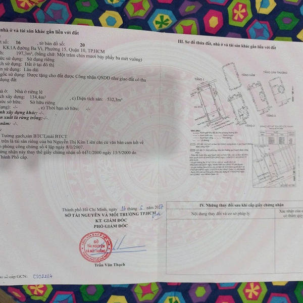 Bán nhà KK1A Ba Vì, Cư xá Bắc Hải, P.15, Quận 10 