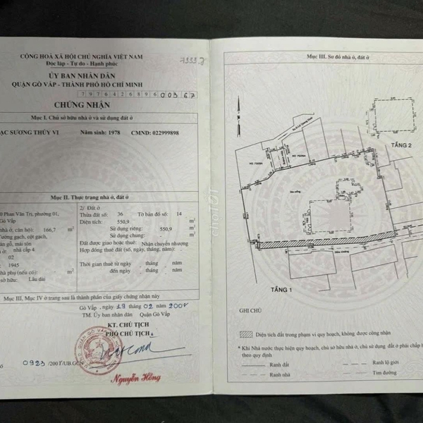 Bán nhà mặt tiền 339 Phạm Văn Đồng, P. Hạnh Thông, Quận Gò Vấp