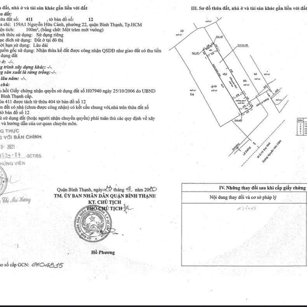 Bán nhà 159 - 159A1 Nguyễn Hữu Cảnh, P. 22, Quận Bình Thạnh