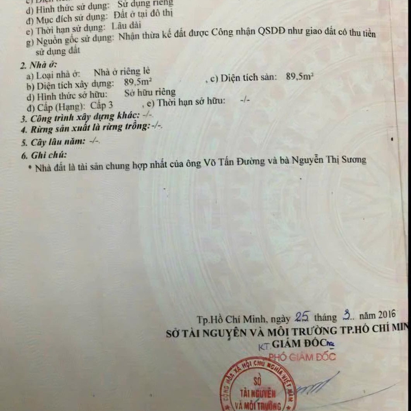 Bán nhà 512 Xô Viết Nghệ Tĩnh, P. Thạnh Mỹ Tây, Quận Bình Thạnh