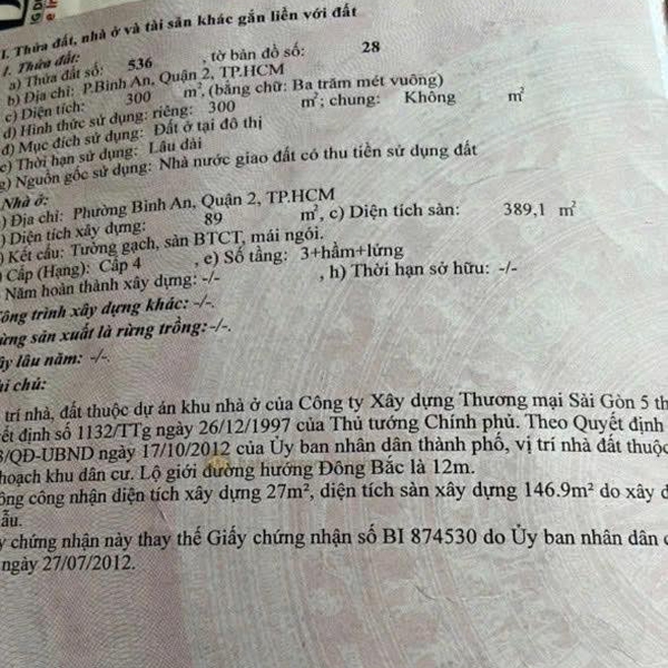 Bán biệt thự khu Compound River Mark - 212 Trần Não, P. An Khánh, Quận 2