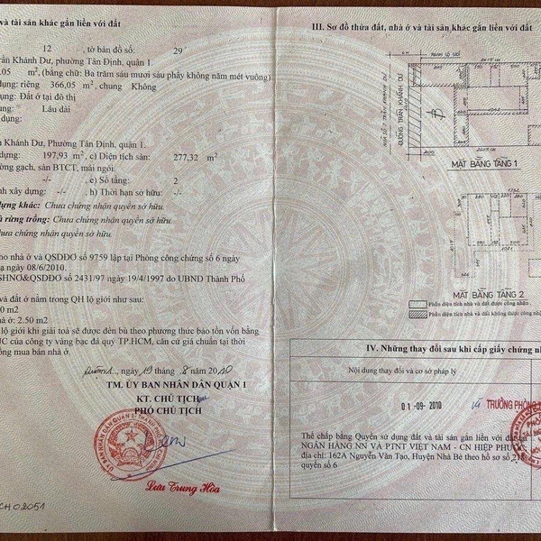 Bán biệt thự 7 Trần Khánh Dư, Phường Tân Định, Quận 1