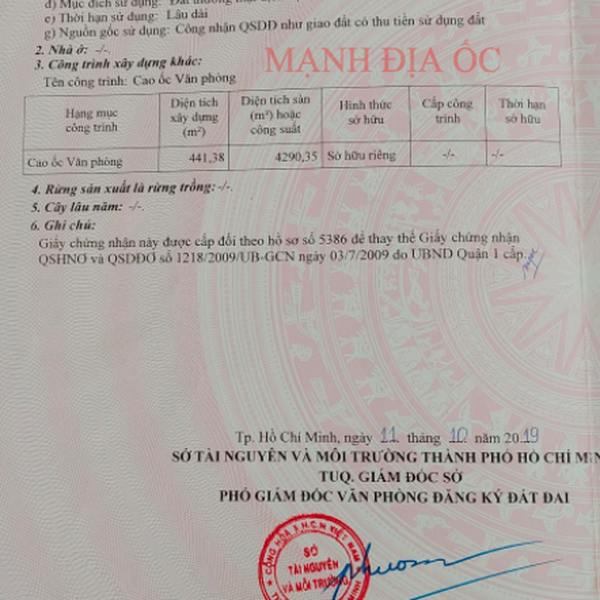 Bán tòa nhà 56 Nguyễn Đình Chiểu, P. Tân Định, Quận 1