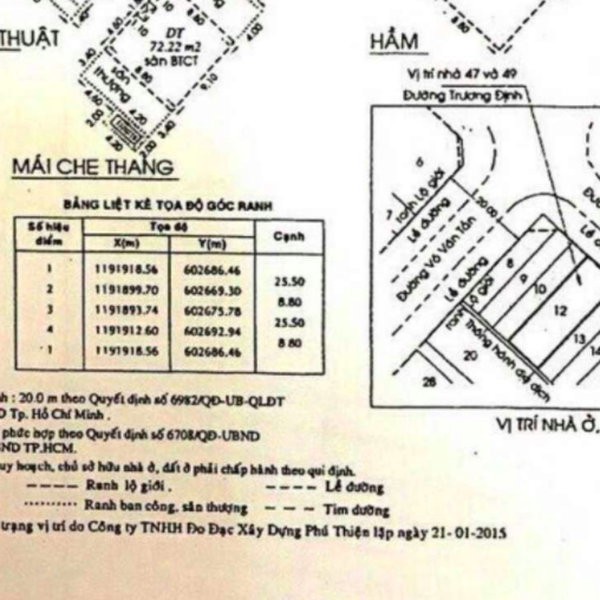 Bán tòa nhà 47 - 49 Trương Định, Phường Võ Thị Sáu, Quận 3