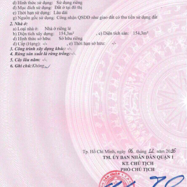 Bán toà nhà 77 - 79 Hồ Hảo Hớn, Phường Cô Giang, Quận 1