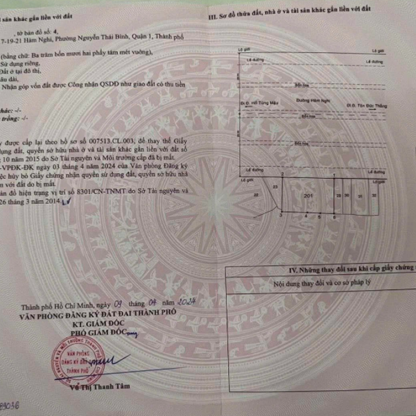 Bán nhà 11-13-15-17-19-21 Hàm Nghi, P. Nguyễn Thái Bình, Quận 1