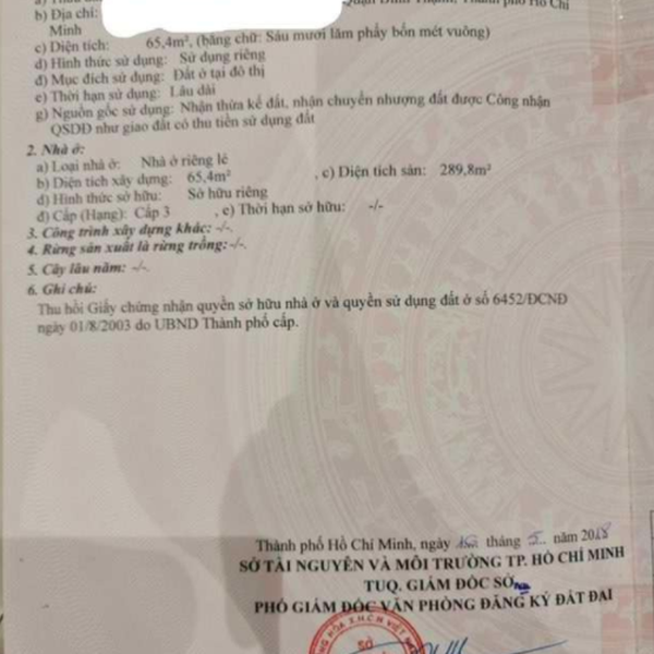 Bán nhà 126 - 128 Lê Văn Duyệt, P. Gia Định, Quận Bình Thạnh