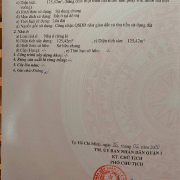 Bán nhà 149 Nguyễn Thị Minh Khai, Phường Bến Thành, Quận 1