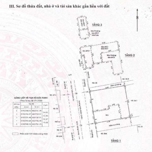 Bán nhà 3MT số 26 - 28 Trần Khắc Chân, P. Tân Định, Quận 1