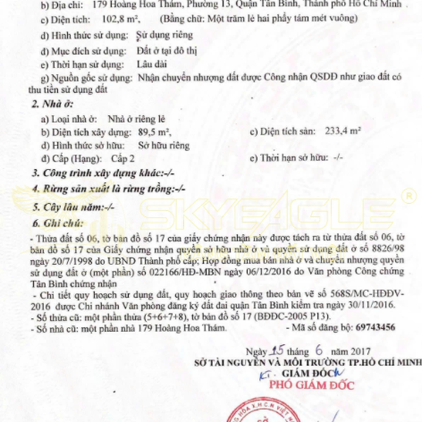 Bán nhà 179 - 181 Hoàng Hoa Thám, P. Tân Bình, Quận Tân Bình