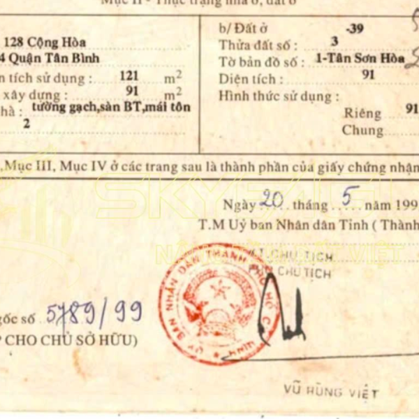 Bán nhà 128 - 130 Cộng Hòa, P. Tân Sơn Nhất, Quận Tân Bình