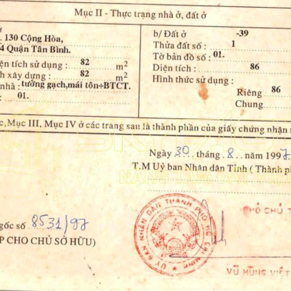 Bán nhà 128 - 130 Cộng Hòa, P. Tân Sơn Nhất, Quận Tân Bình