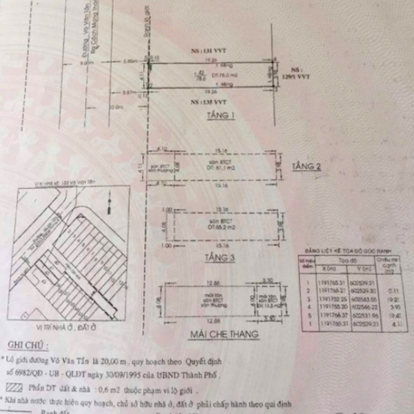 Bán nhà 133 Võ Văn Tần, Phường Võ Thị Sáu, Quận 3
