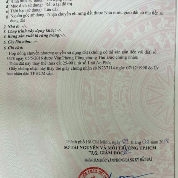 Bán đất 189C5 Nguyễn Văn Hưởng, Phường Thảo Điền, Quận 2