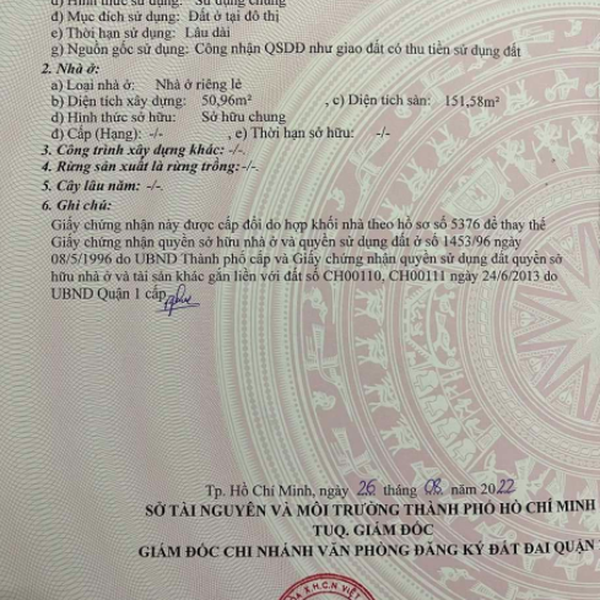 Bán nhà 18 Phạm Hồng Thái, Phường Bến Thành, Quận 1