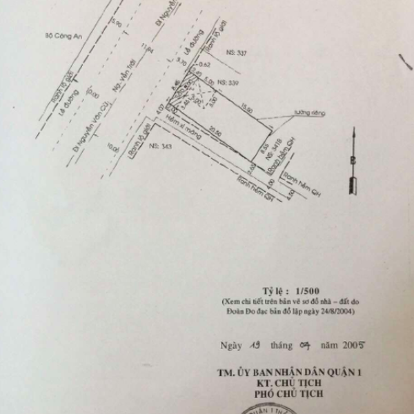 Bán toà nhà 341 Nguyễn Trãi, Phường Nguyễn Cư Trinh, Quận 1