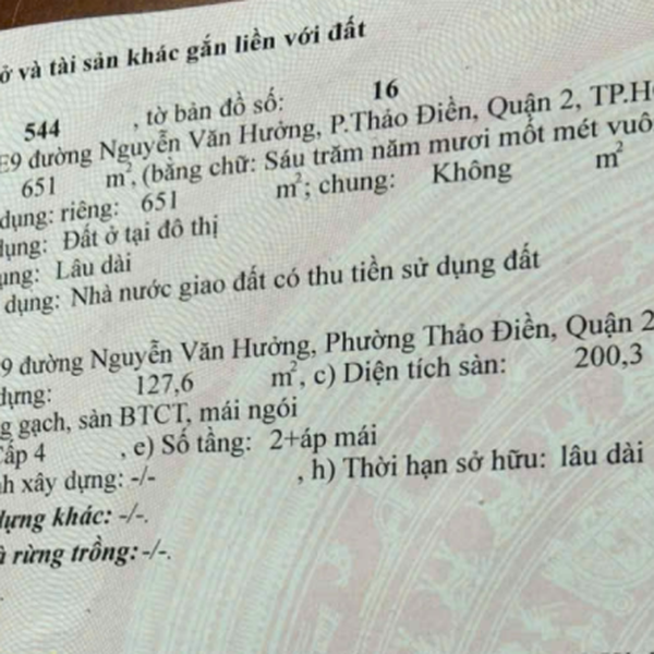 Bán biệt thự 146E9 Nguyễn Văn Hưởng, Thảo Điền, Quận 2
