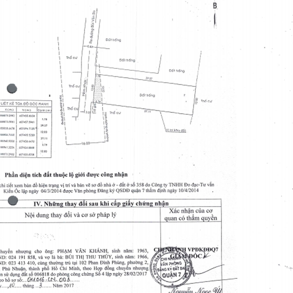 Tòa nhà căn hộ dịch vụ 180/9A Bùi Văn Ba, P. Tân Thuận, Quận 7