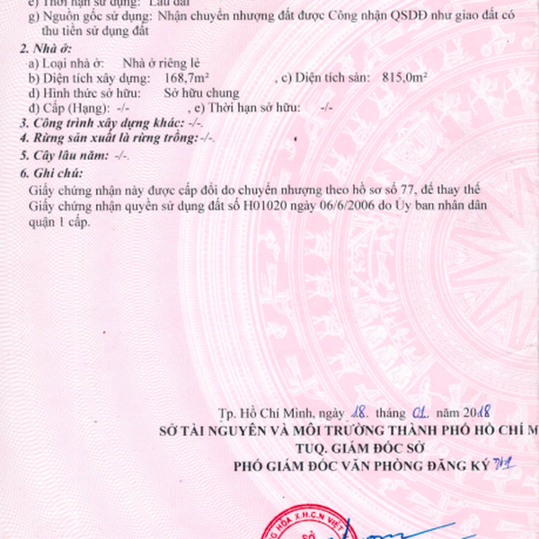 Bán nhà 55 Đặng Dung, P. Tân Định, Quận 1