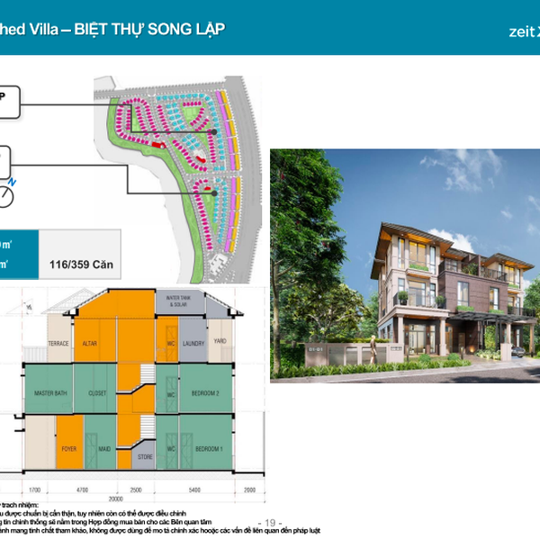 Bán biệt thự song lập Gs Metro City Zeitgeist Xii Nhà Bè 162m2