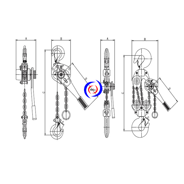Cấu tạo pa lăng xích lắc tay Cấu tạo pa lăng xích lắc tay