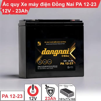 Ắc quy Xe máy điện Đồng Nai PA 12-23 - 12V - 23Ah