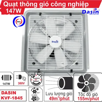 Quạt thông gió công nghiệp Dasin KVF-1845