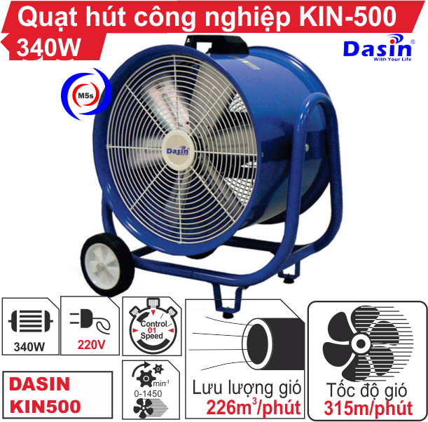 Quạt hút công nghiệp KIN-500