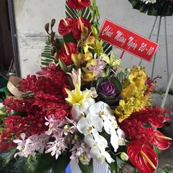 Giỏ hoa trường tồn 